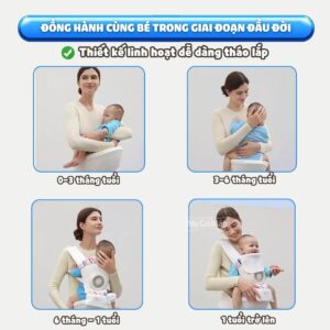 Địu vải Vinng D6 có ghế đa năng