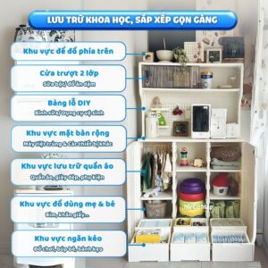 Tủ kệ đa năng Pakey E012