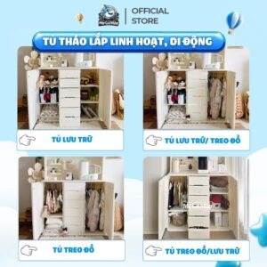 Tủ kệ đa năng Pakey E012