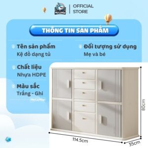 Kệ tủ 5 ngăn 4 cánh Pakey E011 28 Kệ tủ 5 ngăn 4 cánh Pakey E011