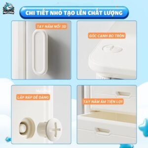 Kệ tủ 5 ngăn 4 cánh Pakey E011 33 Kệ tủ 5 ngăn 4 cánh Pakey E011
