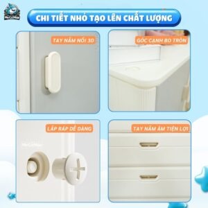 Kệ tủ 5 ngăn 4 cánh Pakey E011 35 Kệ tủ 5 ngăn 4 cánh Pakey E011