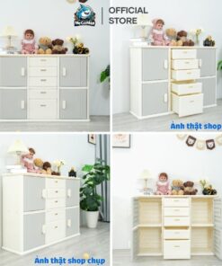 Kệ tủ 5 ngăn 4 cánh Pakey E011