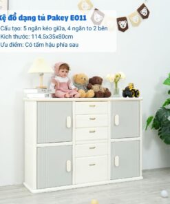 Kệ tủ 5 ngăn 4 cánh Pakey E011