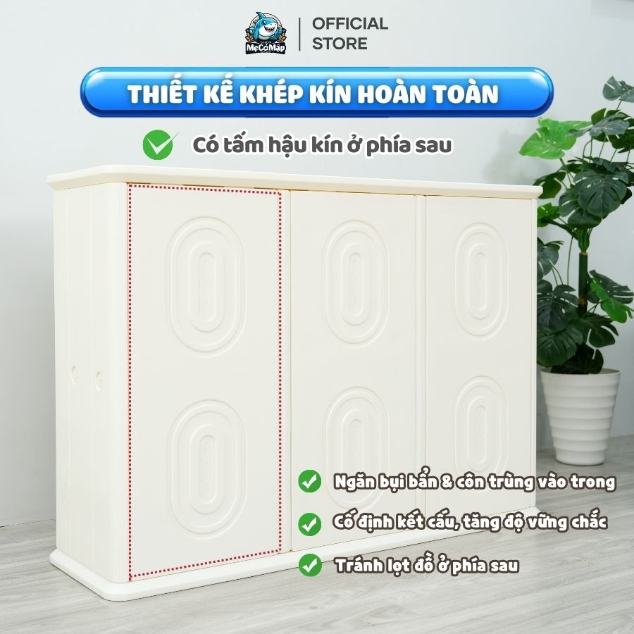 Kệ tủ 5 ngăn 4 cánh Pakey E011 51 Kệ tủ 5 ngăn 4 cánh Pakey E011