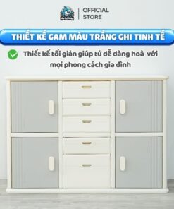 Kệ tủ 5 ngăn 4 cánh Pakey E011
