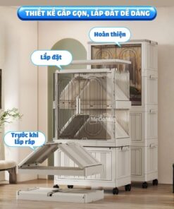 Tủ nhựa ngăn treo cho bé HC17