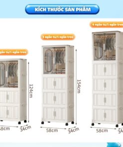 Tủ nhựa ngăn treo cho bé HC17