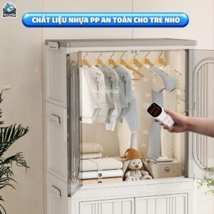 Tủ nhựa ngăn treo cho bé HC17