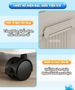 Tủ nhựa ngăn treo cho bé HC17