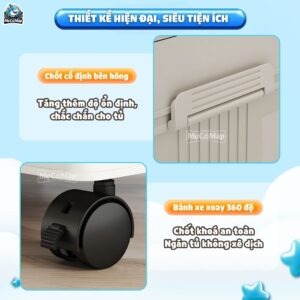 Tủ nhựa ngăn treo cho bé HC17