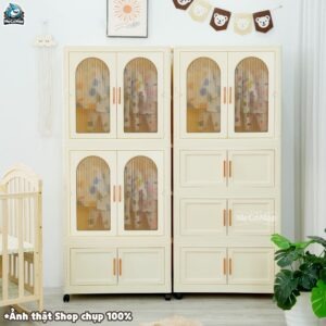 Tủ nhựa ngăn kéo kết hợp ngăn treo HC18