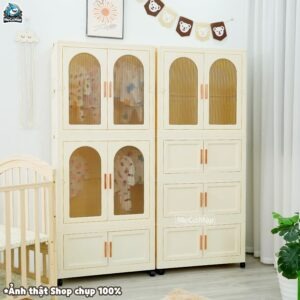 Tủ nhựa ngăn kéo kết hợp ngăn treo HC18