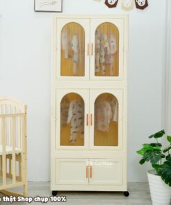 Tủ nhựa ngăn kéo kết hợp ngăn treo HC18