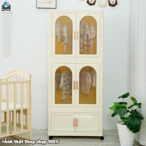 Tủ nhựa ngăn kéo kết hợp ngăn treo HC18