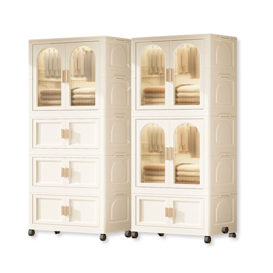 Tủ nhựa ngăn kéo kết hợp ngăn treo HC18