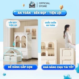 Tủ nhựa ngăn kéo kết hợp ngăn treo HC18