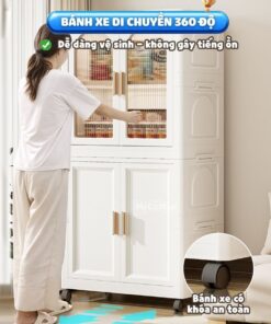 Tủ nhựa ngăn kéo kết hợp ngăn treo HC18
