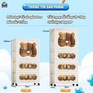 Tủ nhựa ngăn treo 3/4 tầng HC19, HC19-S, HC21