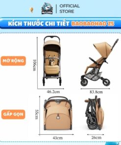 Xe đẩy gấp gọn Baobaohao Z5 cao cấp