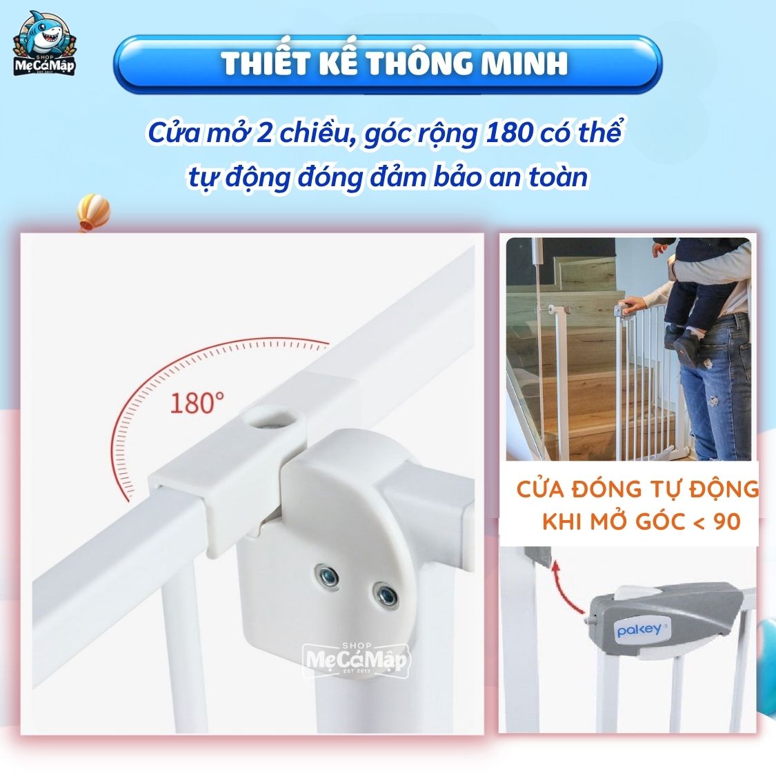 Thanh chắn cửa - Thanh chắn cầu thang Pakey Basic 01 33 Thanh chắn cửa, thanh chắn cầu thang Pakey